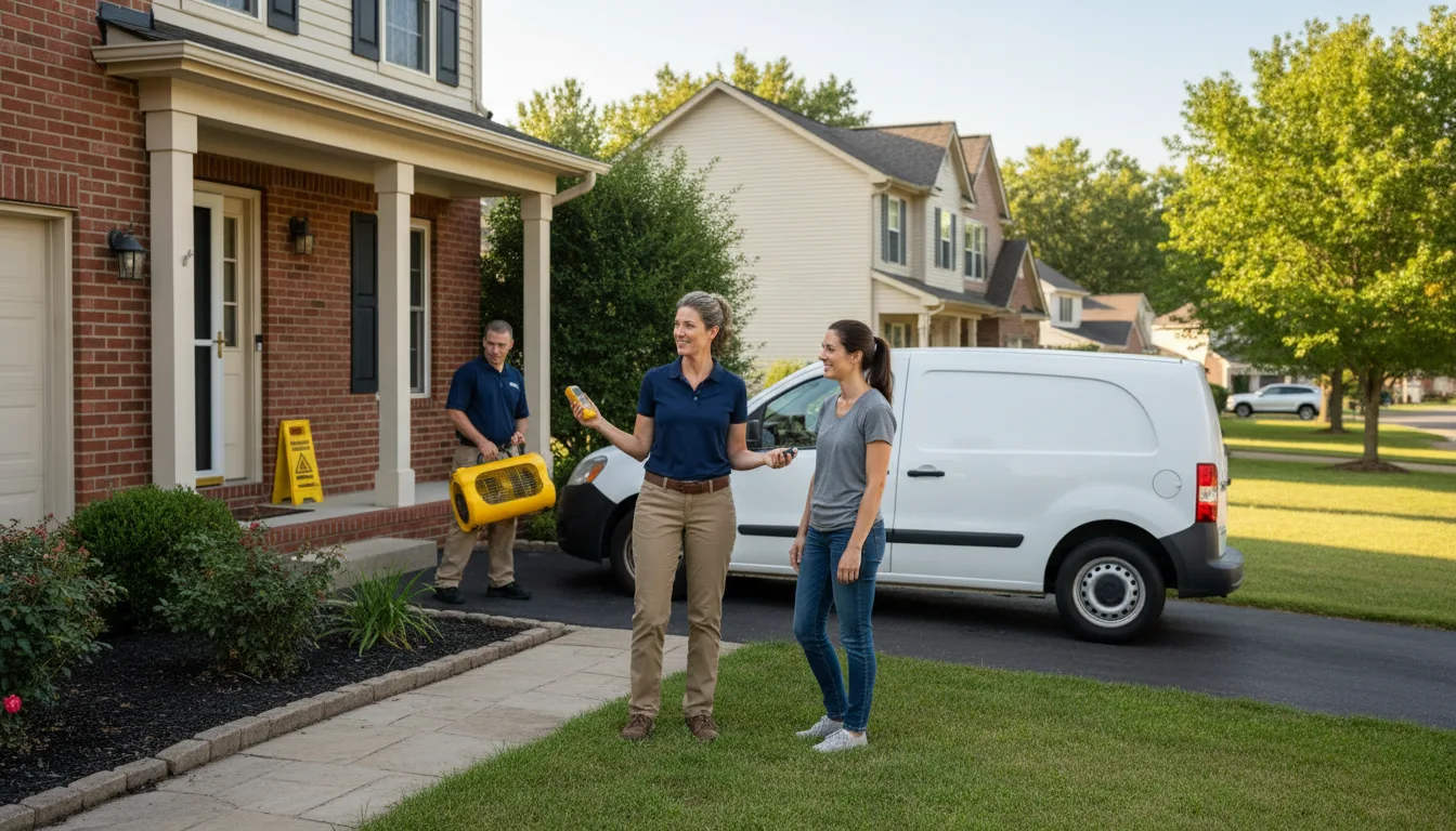 Water restoration image for Dehumidification And Cleanup Services in Broaddus, TX